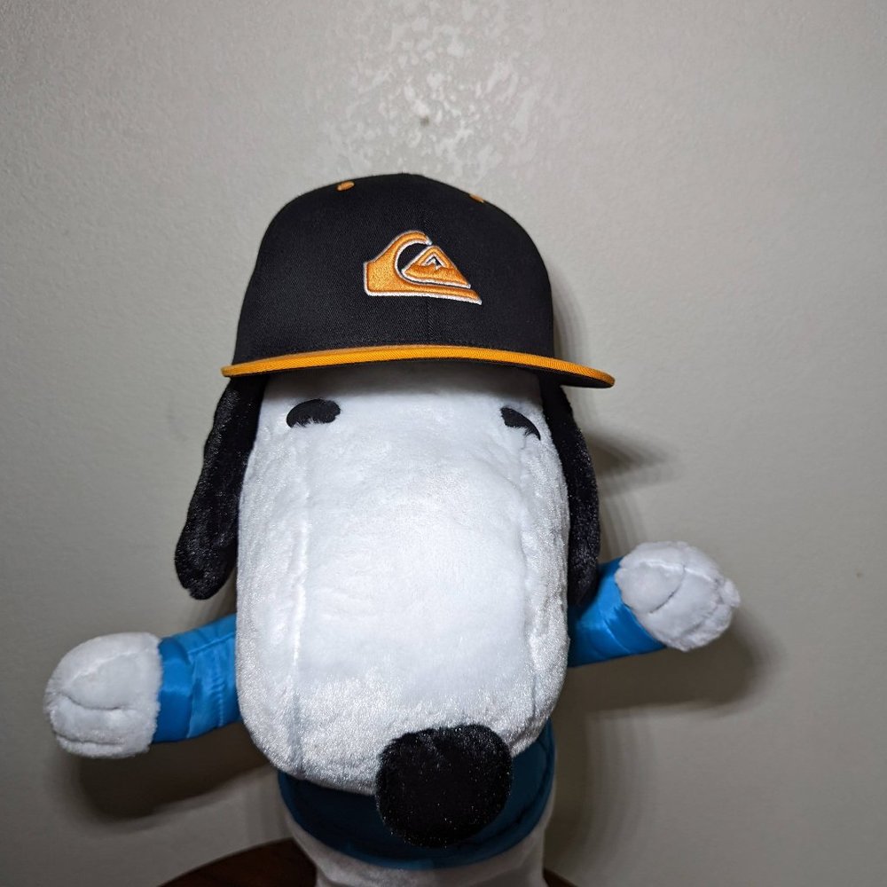 Quiksilver Black/Orange Flexfit Hat